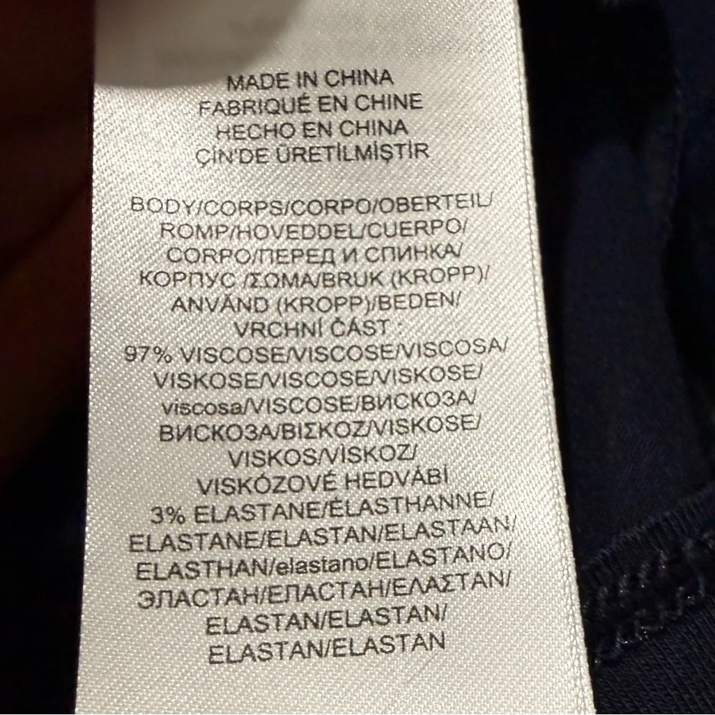 Lauren Ralph Lauren Navy Half-Sleeve Bodysuit, size XL, NEW - Image 12