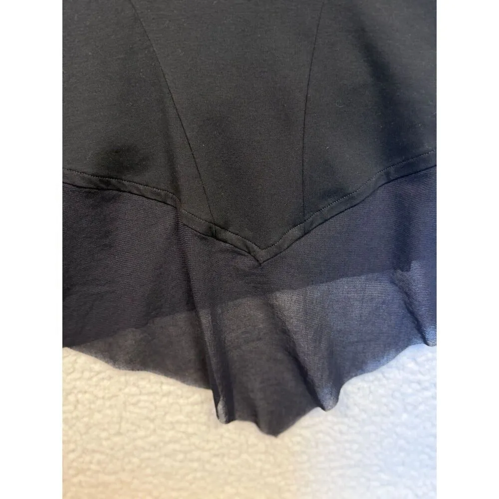 Eileen Fisher Women’s Asymmetrical Mesh Hem Sleeveless‎ Jersey Dress Size Medium - Image 9