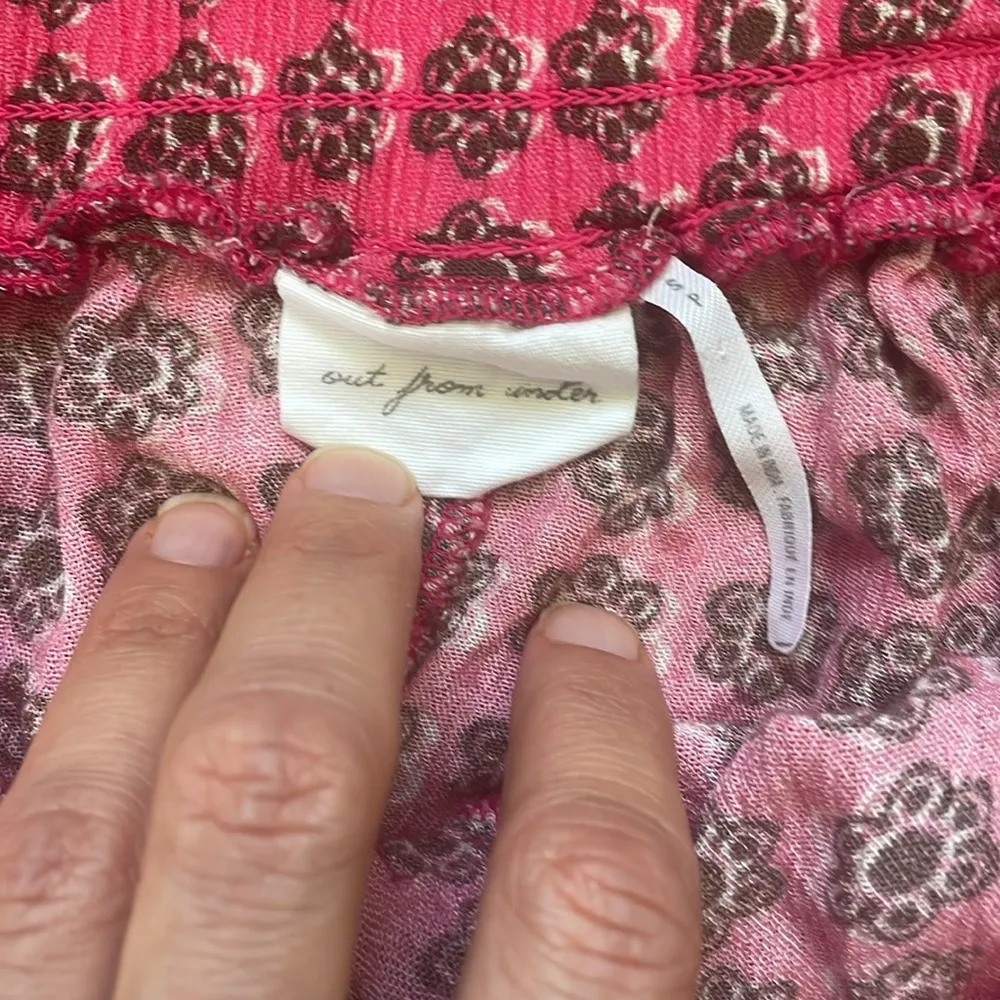 Urban Outfitters Out From Under Riviera Lounge Shorts Pink Combo Pattern Size S - Image 7