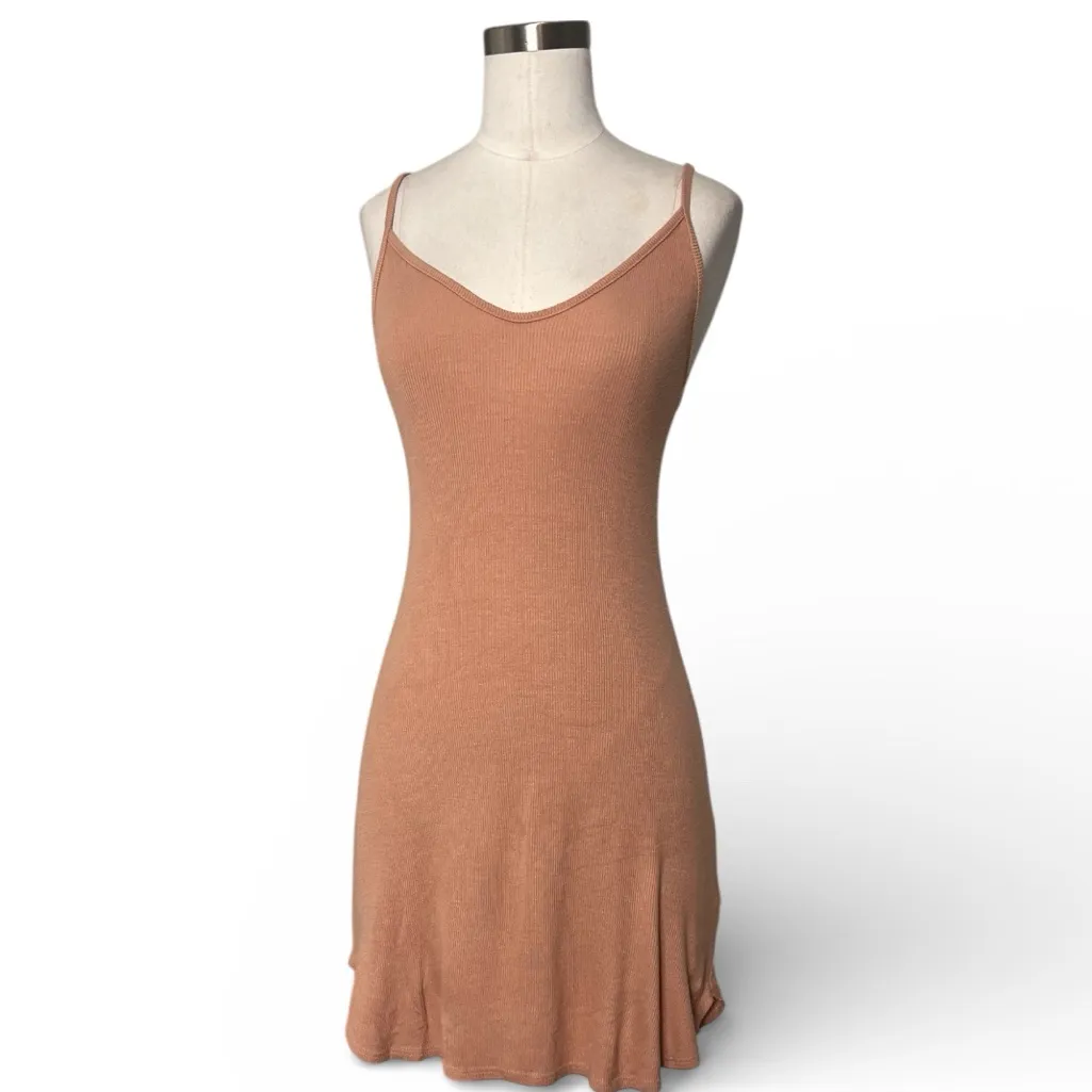 JOAH BROWN Ribbed Slip Mini Dress - Image 2