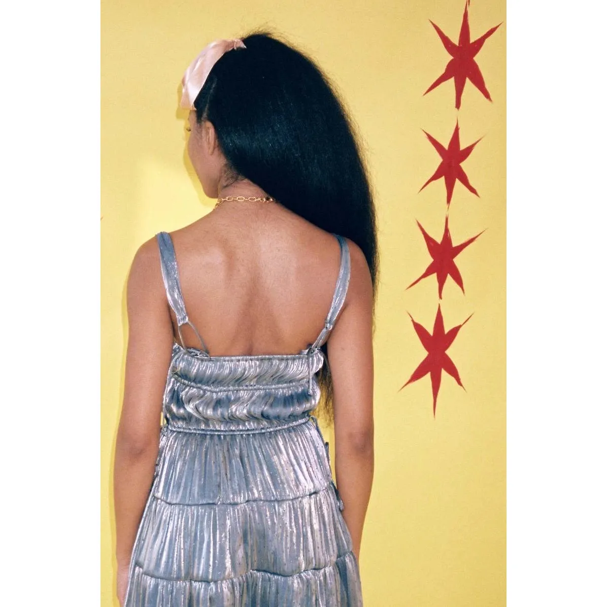 Ciao Lucia Tutti Dress Oyster silver gray polkadot polka dot size XS - Image 14