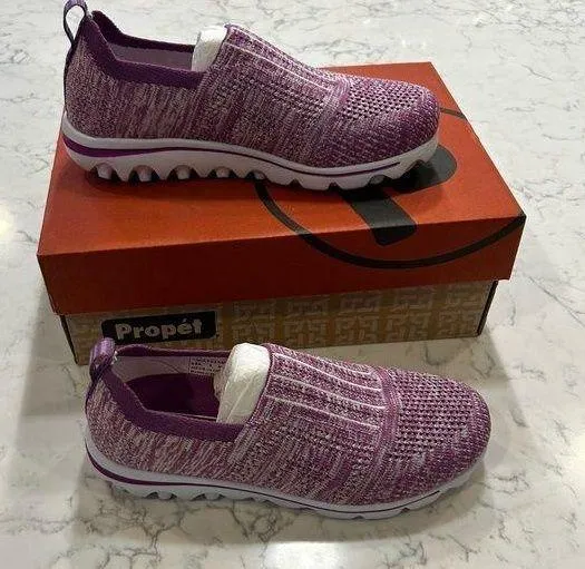 NWT Propet Purple Travel Active Stretch Slip On Comfort Shoes Size 5 - Image 1