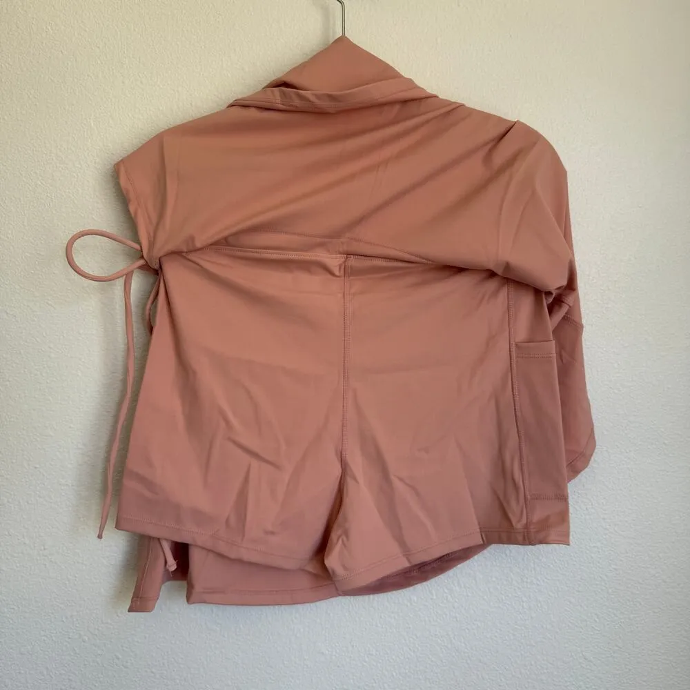 NWT Halara Everyday Softlyzero Airy Mid Rise Tie Side A Line 2-in-1 Mini Skirt - Image 3