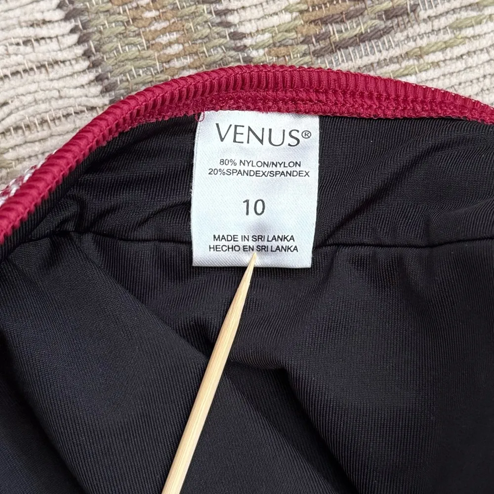 Venus Bikini Swimsuit 2pc Smocked Side Ties 10 DD 32DDD 34DD 36D - Image 6