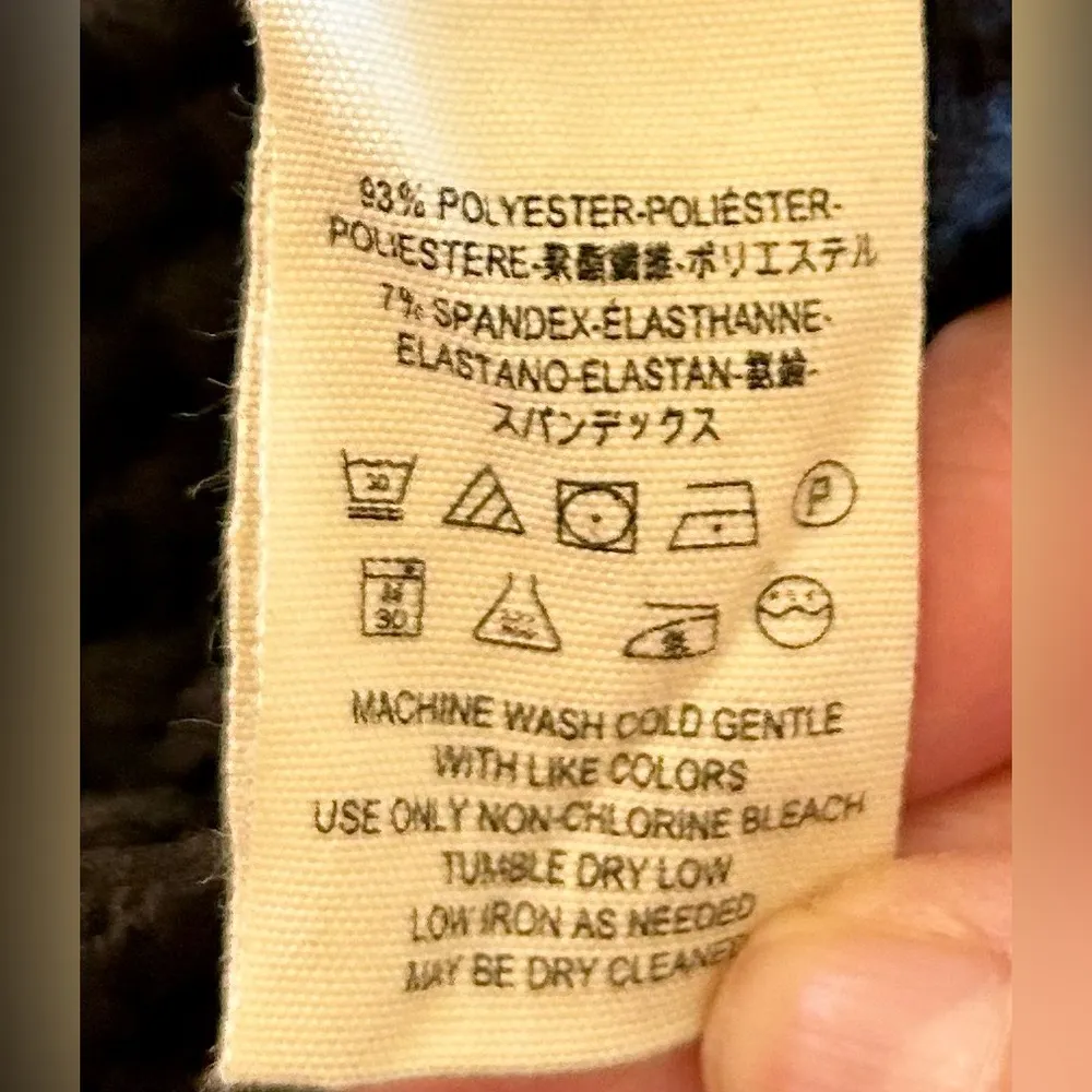 FREE PEOPLE Flirt & Flare Black Whimsy Goth Open Back Textured Mini Dress Sz M - Image 10