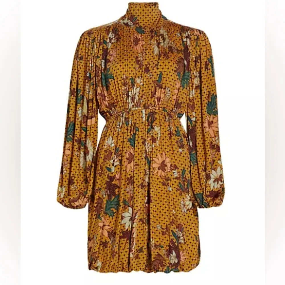 NEW NWT  Wilhemina Geometric Floral Dress In Amber - Image 5