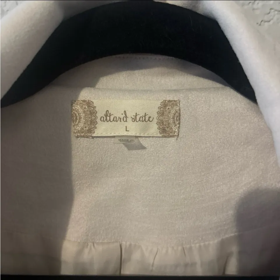 Altar'd State Cream Fringe Blazer - Image 2