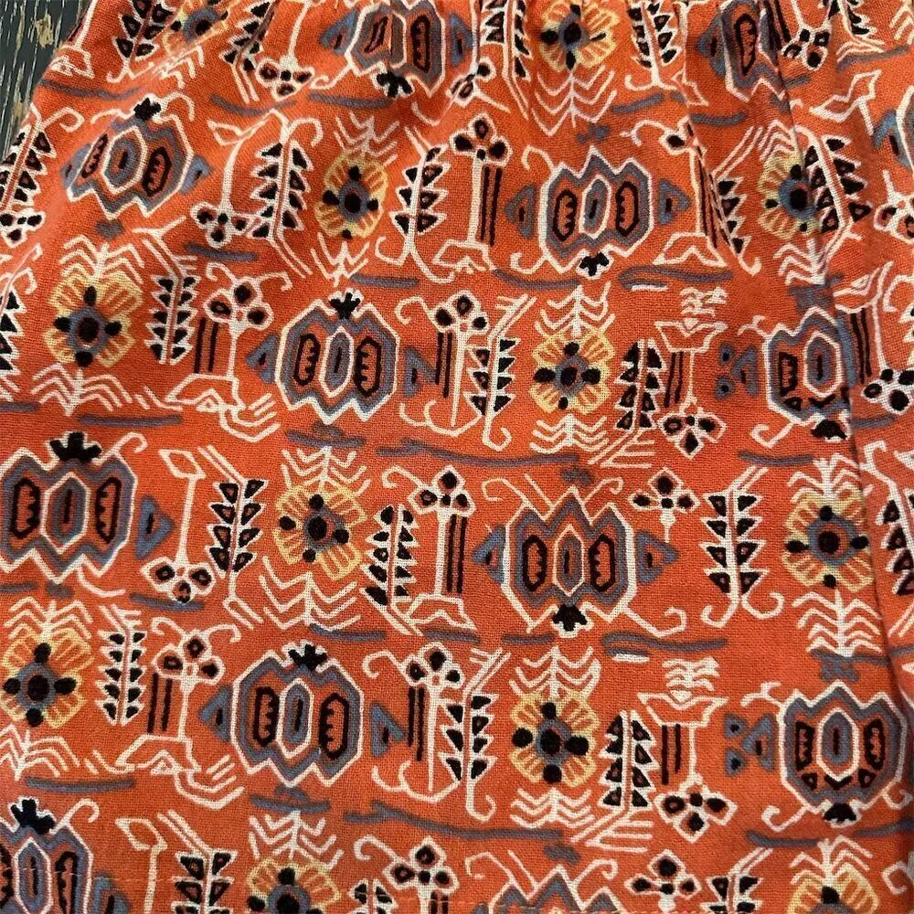 Madewell Kingston Smocked Shorts Small Coral Floral Cotton Women's Cover-Up - Image 2