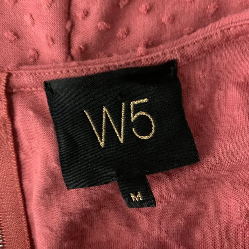 W5 Anthropologie  Beige Button Back Top Small Soft Knit Slouchy - Image 4