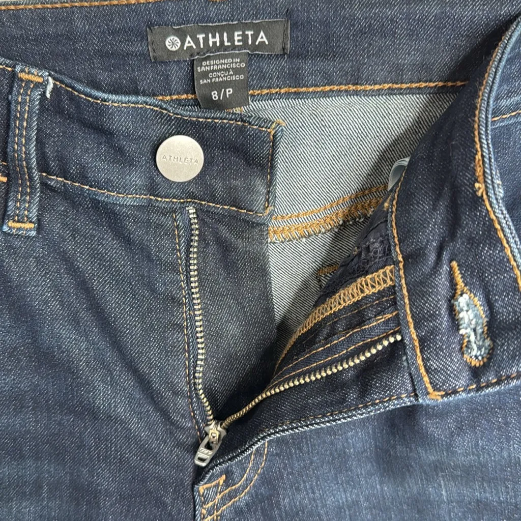 Athleta Sculptek Ultra Skinny Midnight Blue Jeans W1755 Sz 8 Petite - Image 7