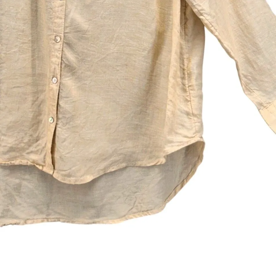 Sigrid Olsen Women Button Up Size 1X Linen Popover Tunic Lagenlook Coastal Beach - Image 7