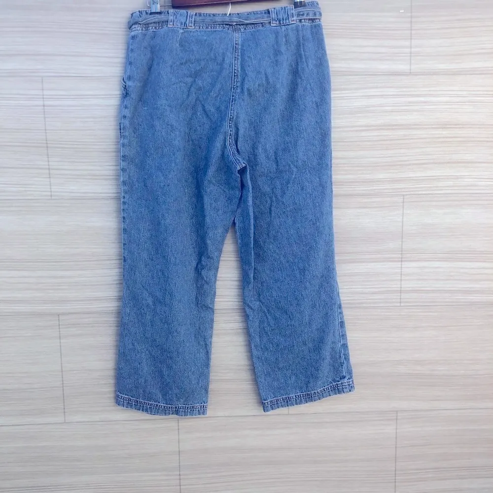 Paperbag Style jeans Size 8 NY&Co Blue - Image 2