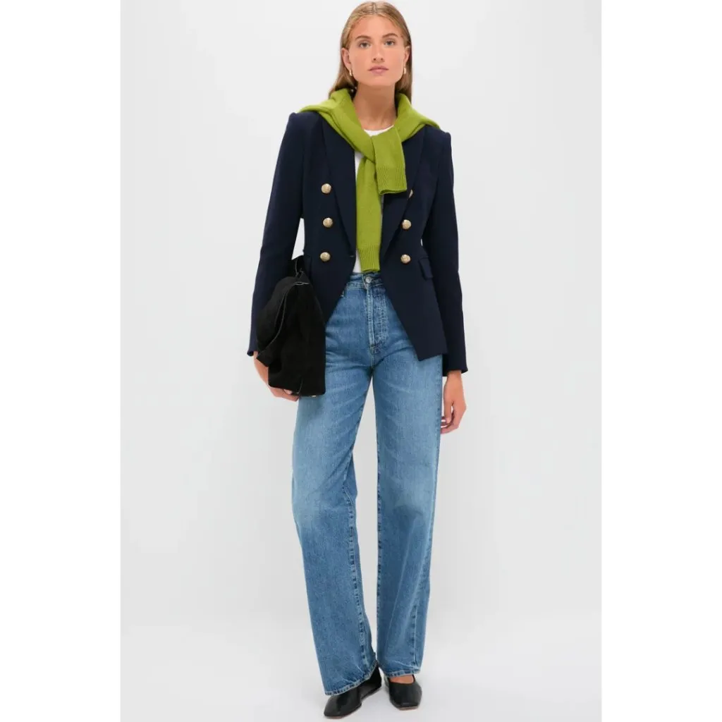Veronica Beard NWT  Miller Dickey Jacket Size 00 Navy Blue - Image 9