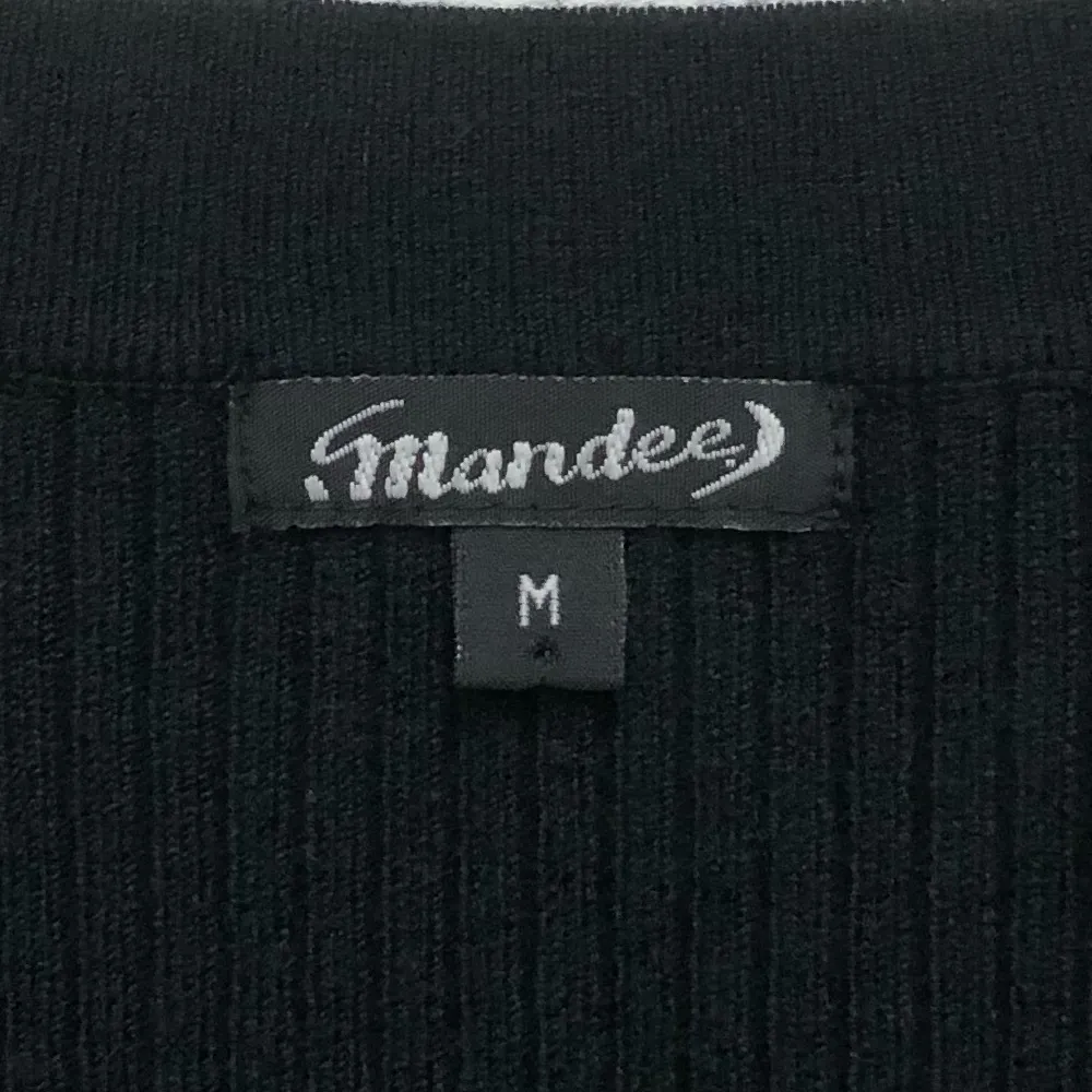 NWT Mandee Women’s Ribbed Sweater Black Halter Size M Size M - Image 2