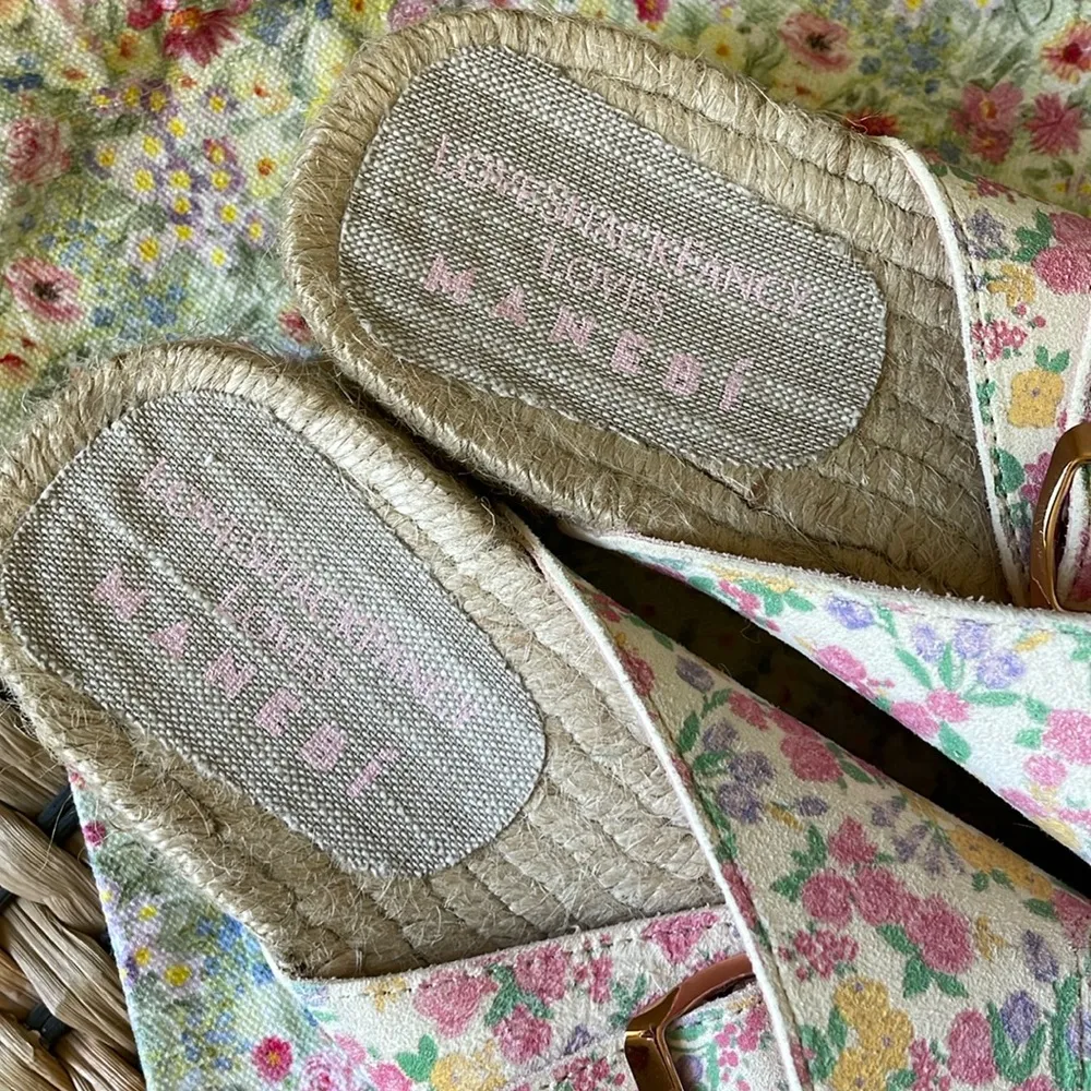 LoveShackFancy x Manebi Nordic suede braided sandals in fruit punch - Image 4