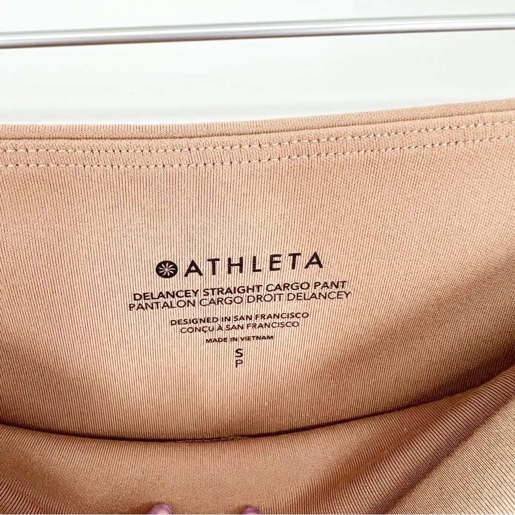 Athleta Delancy Straight Leg Cargo Pant S Tan‎ - Image 7
