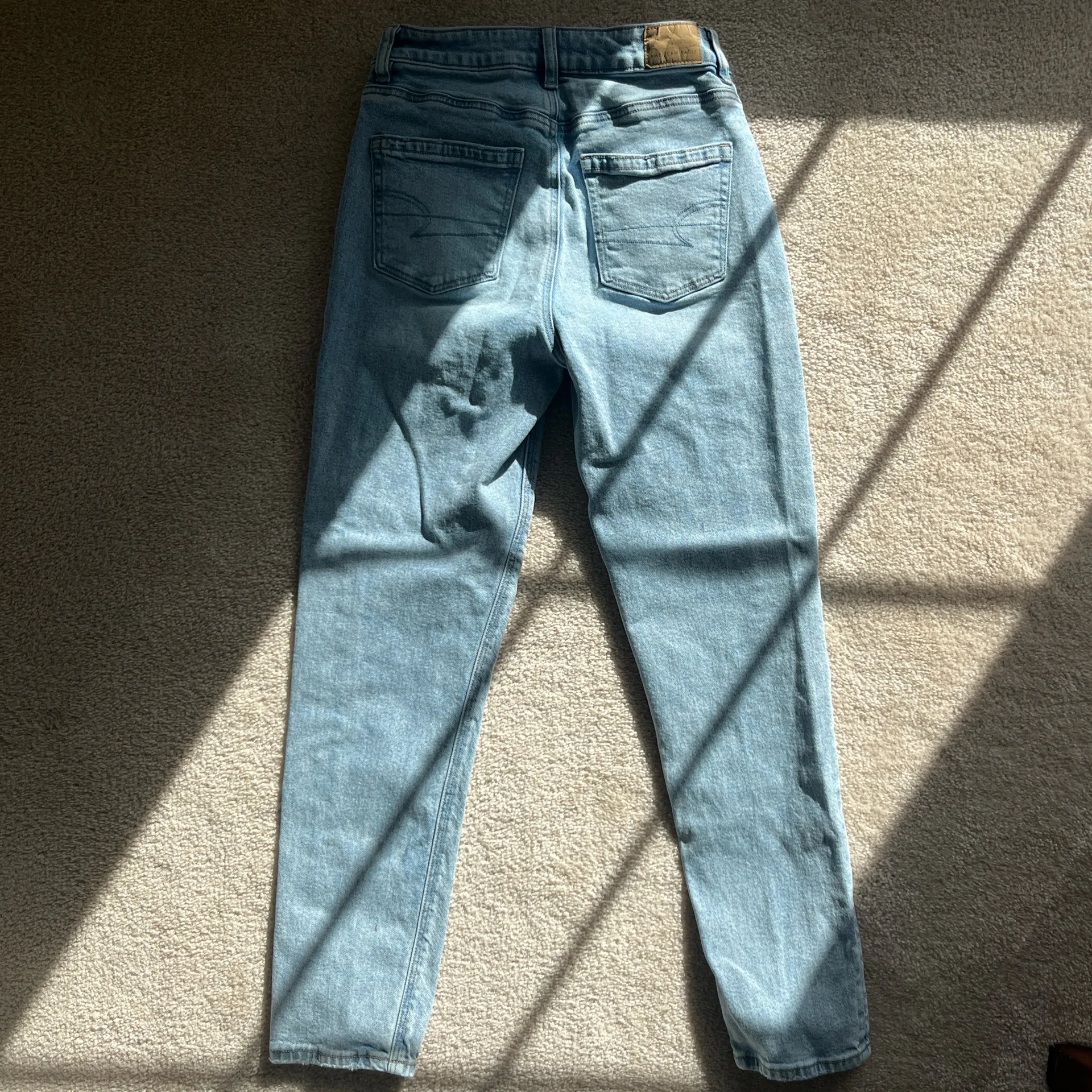 American Eagle Light Wash Straight Jeans - Image 2