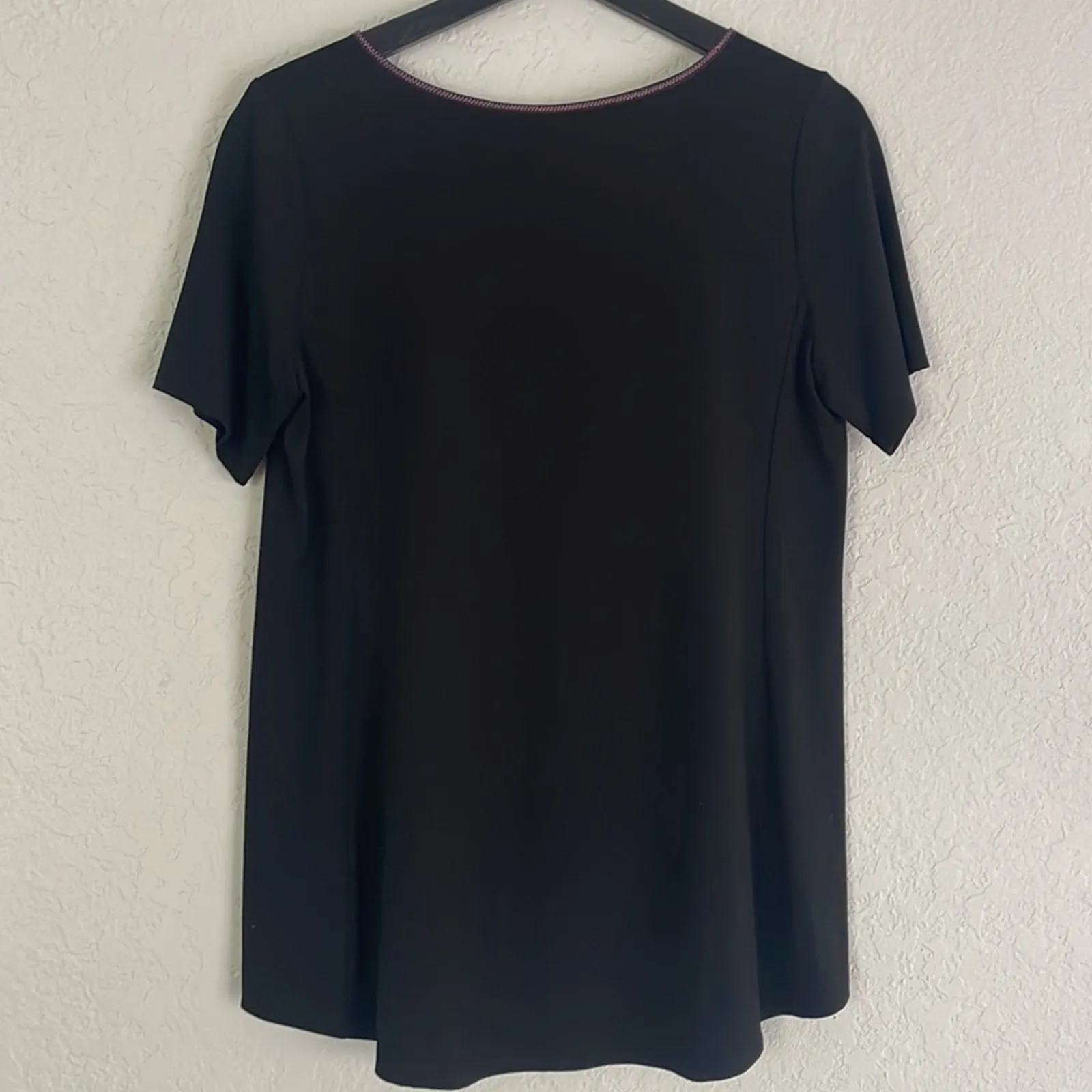 Yoana Baraschi Anthropologie Black Pink Lace Top Goth Witchy Halloween Fall Dark - Image 4