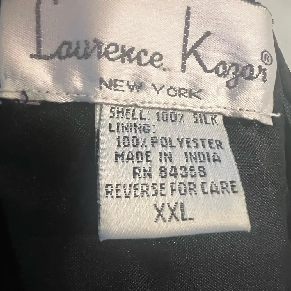 Vintage Laurence Kazar Sequined Silk Top New Year Champagne Roses Blouse EUC - Image 6