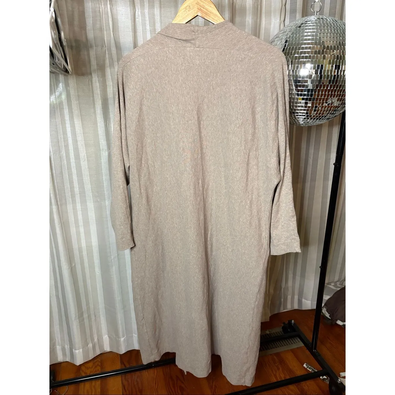 Enza Costa Gray Long Cardigan Size M - Image 5