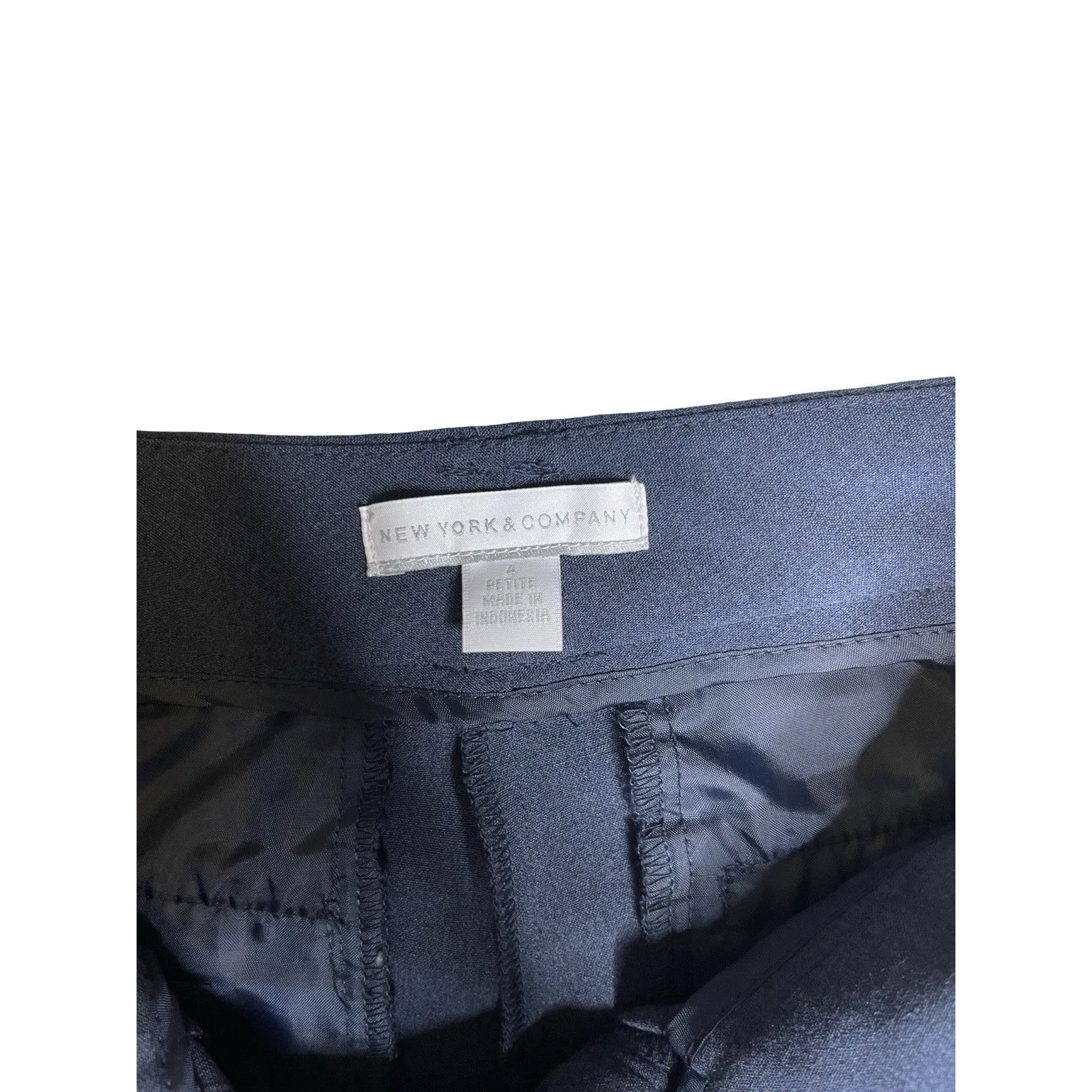 New York and company Dress pants Womens Size 4 Petite Gray - Image 3