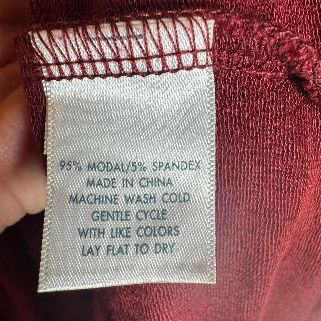 LAKE Relax Pants Set in Burgundy S Red - Image 7