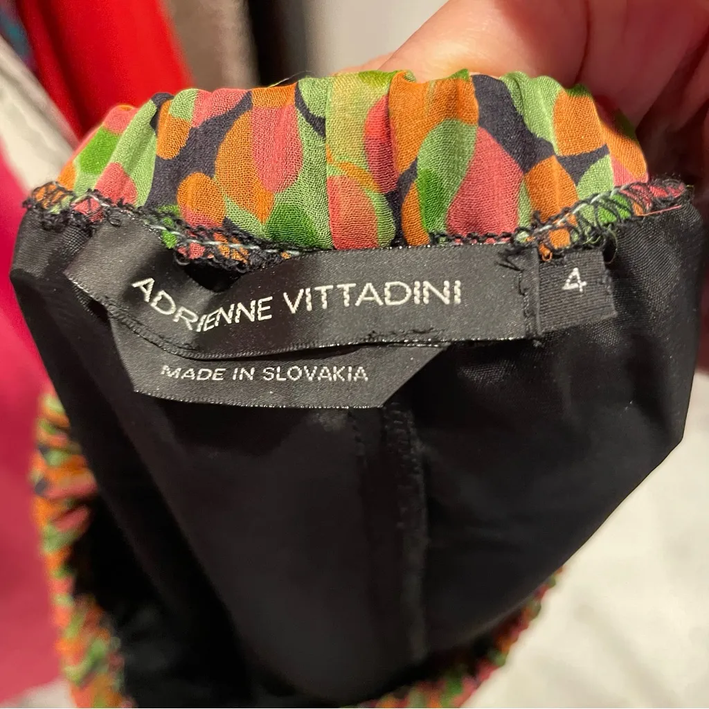 Flirty vintage 90’s luxury silk ruffle pull on mini skirt sheer lined Saks - Image 5