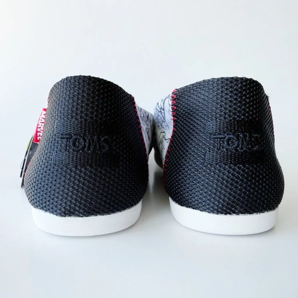 Toms Marvel Concept Print Alpargata Slip On Shoes Womens Size 8 Disney Avengers - Image 10