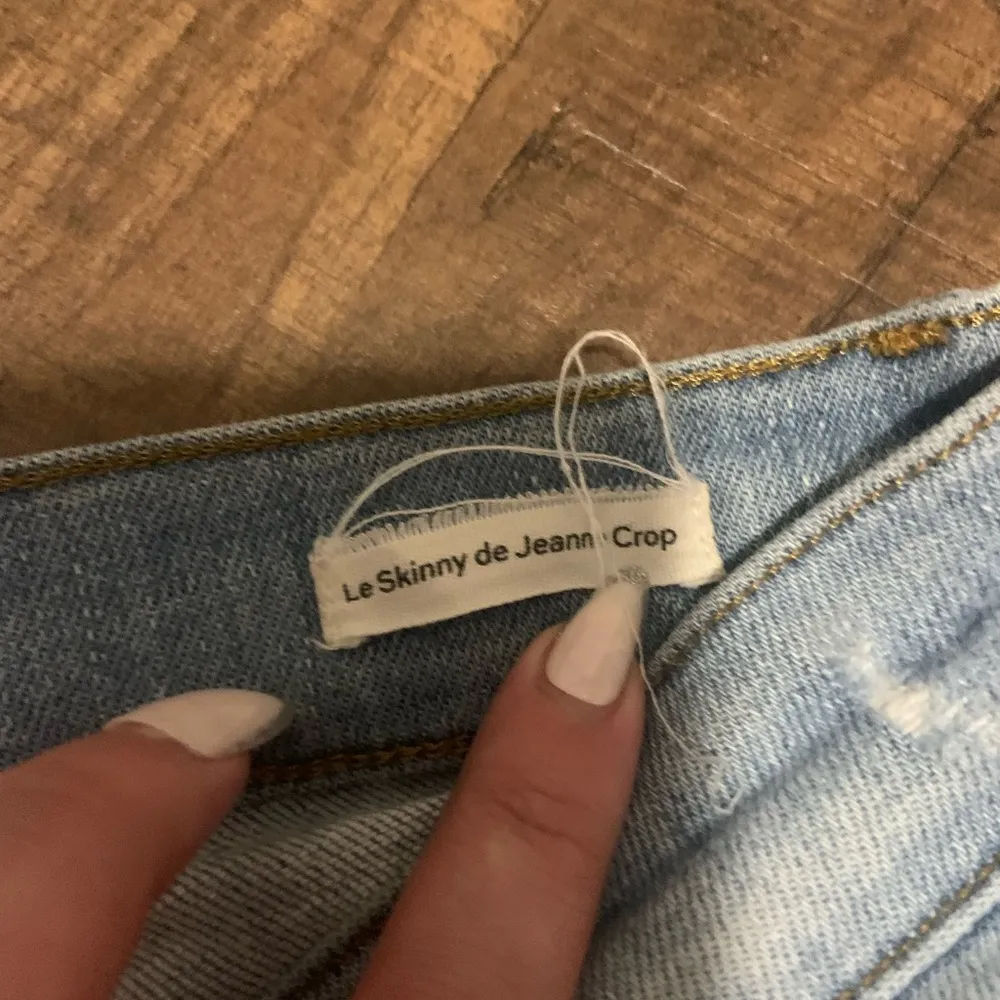 FRAME Le Skinny De Jeanne crop Jeans revolve distressed size 27 designer boho - Image 7