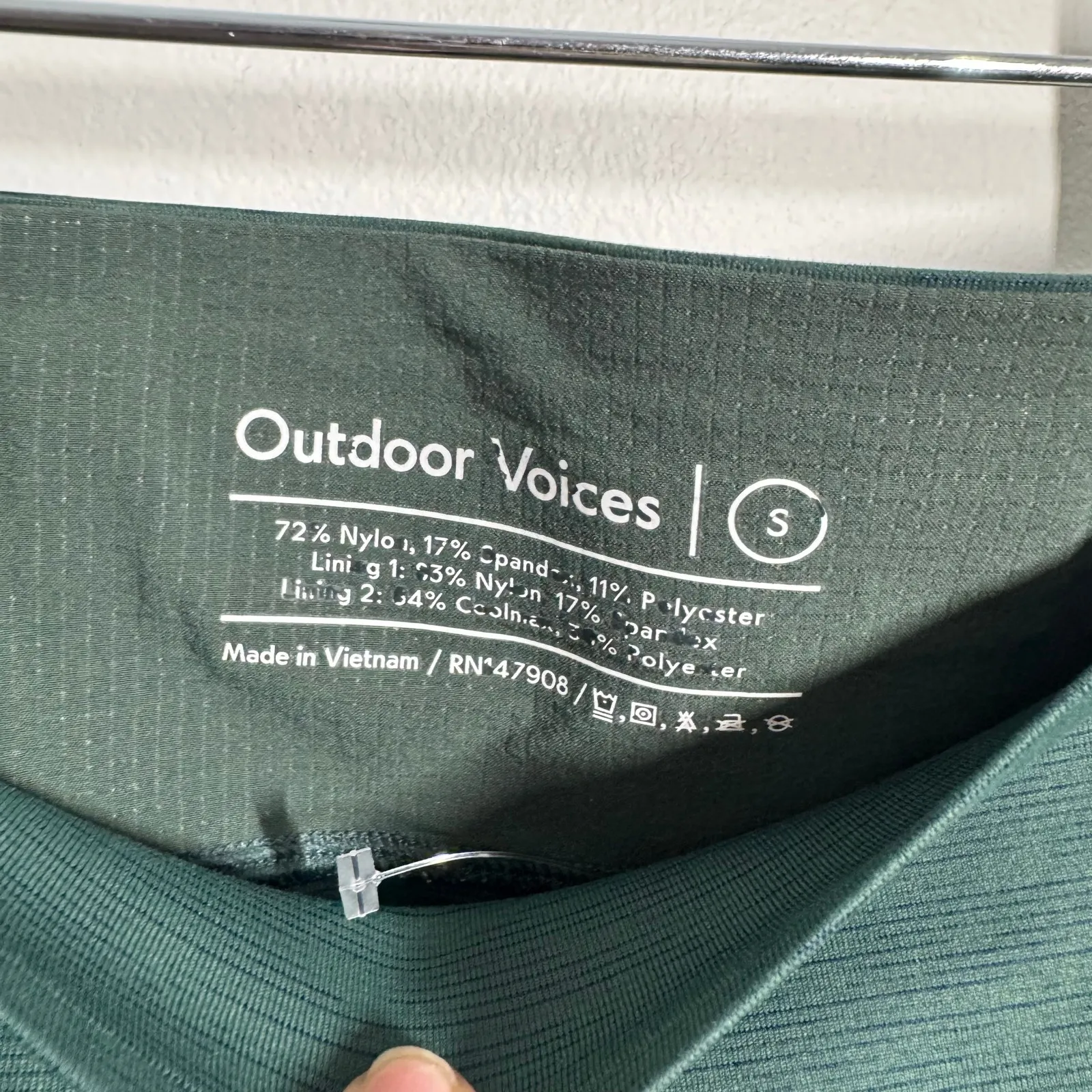 Outdoor Voices Leggings Lot of 2 Women S Green Ankle Yoga Workout Active Pilates - Image 9