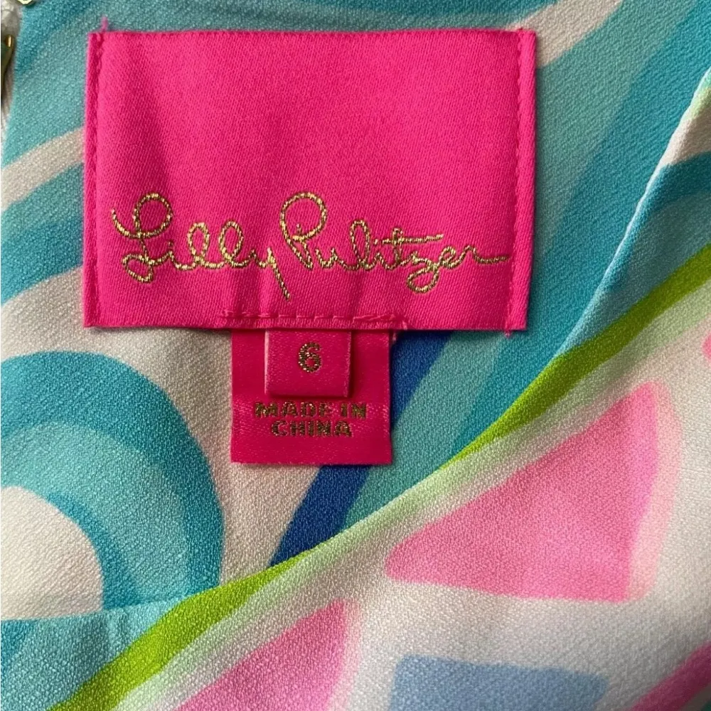 Lilly Pulitzer Narissa Stretch Shift Coco Island #005199 Women's Size 6. - Image 6