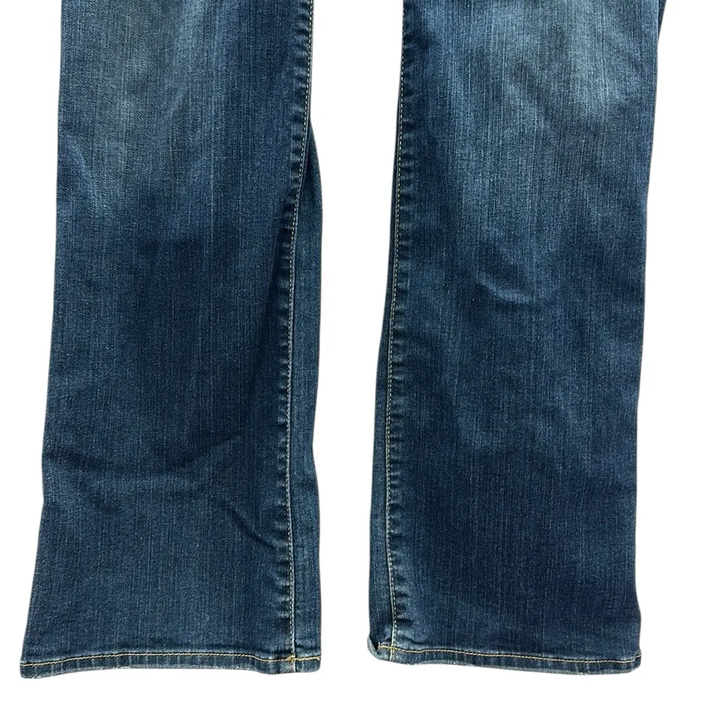 Eddie Bauer Truly Straight Bootcut Mid Rise Stretch Denim Blue Jeans Womens 18 - Image 4