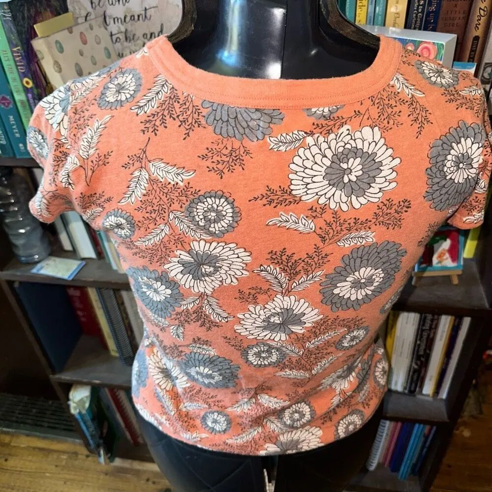 Madewell pink floral minimalist sustainable S T-shirt - Image 2