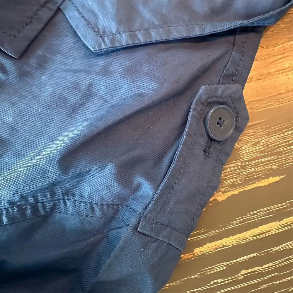 Coldwater Creek Women's Size 8 Blue Crinkle Cargo Blazer Jacket NWT - Image 11