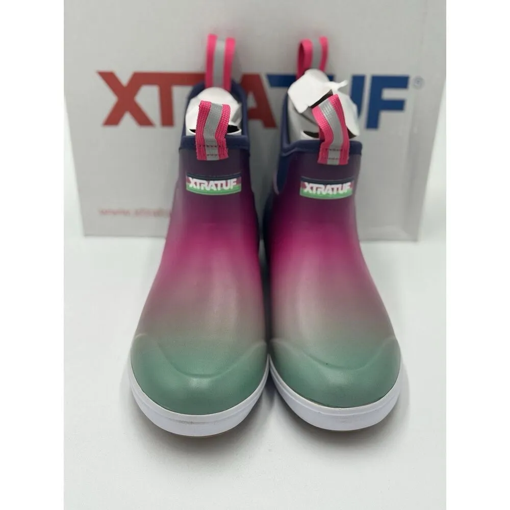XTRATUF Women's Ankle Deck Boot Purple Aurora New In Box Size 7 - Image 2