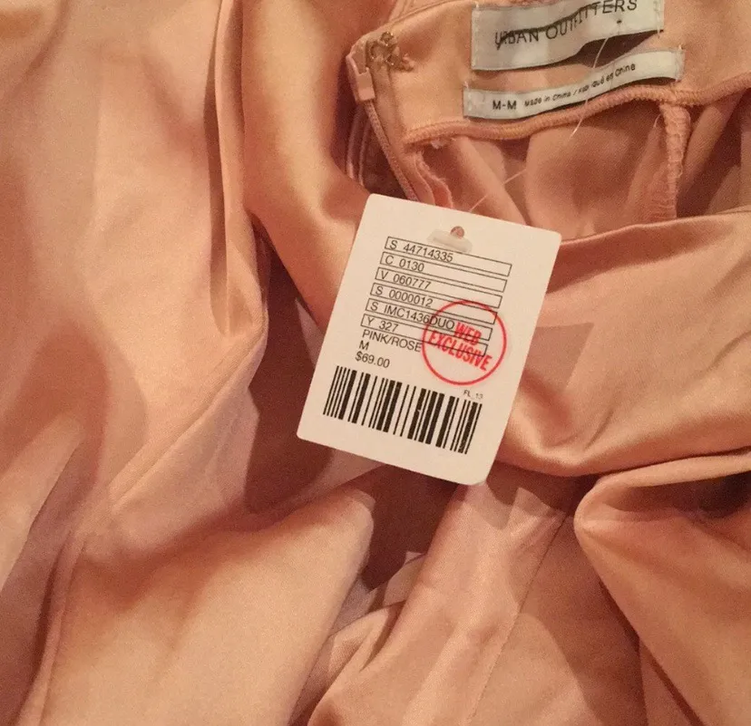 Val Straight-neck Satin Mini Dress - Image 2