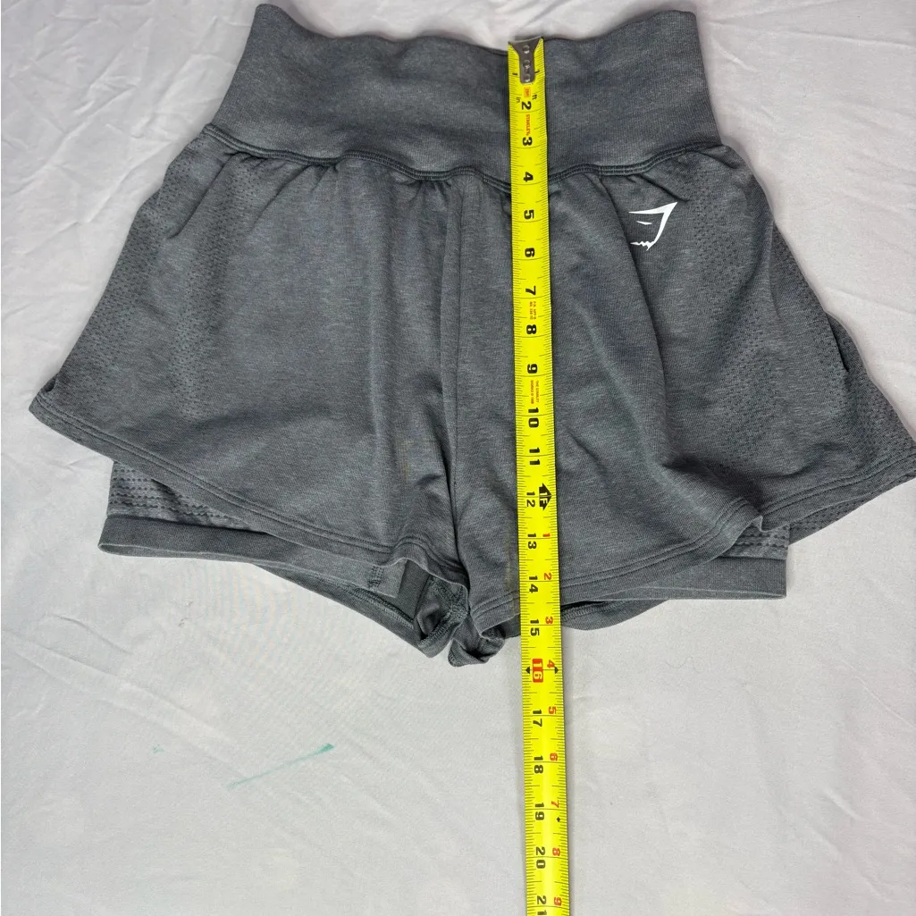 Gymshark  Charcoal Women's Athletic Shorts - Image 5