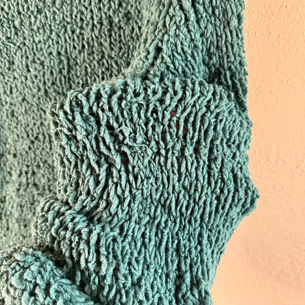 Free People Sand Dunes Pullover Sweater Green Size Large - Image 8