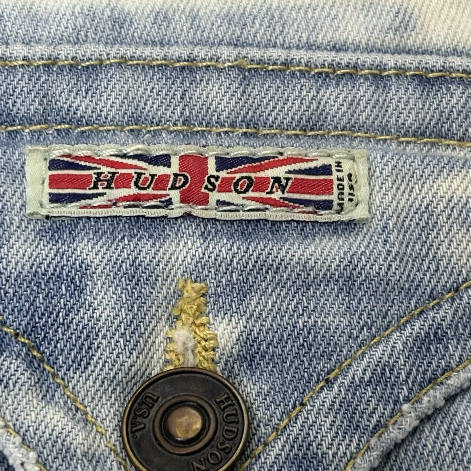 Hudson Women’s Jean Tie Dye Flare Size 30 Made In USA - Image 8