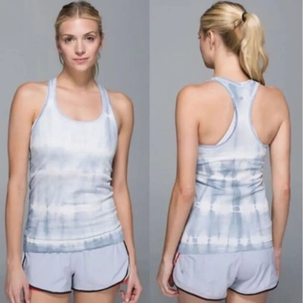 Lululemon Swiftly Tech Tank Blue Tie Dye - Image 2