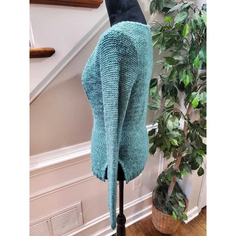 American Rag Women's Blue Acrylic Scoop Neck Long Sleeve Knit Sweater XS - Image 4