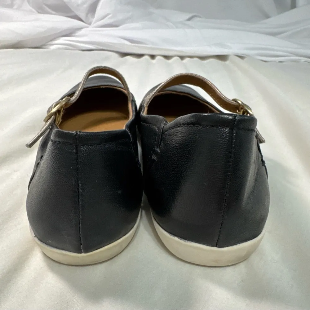 Clark's Collection Soft Cushion Black & Silver Casual Comfortable Maryjanes 7 - Image 6
