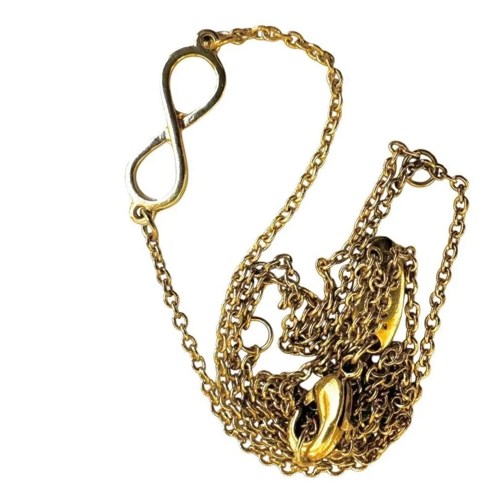MDB Marina De Buchi Gold plated  infinity pendant necklace - Image 5
