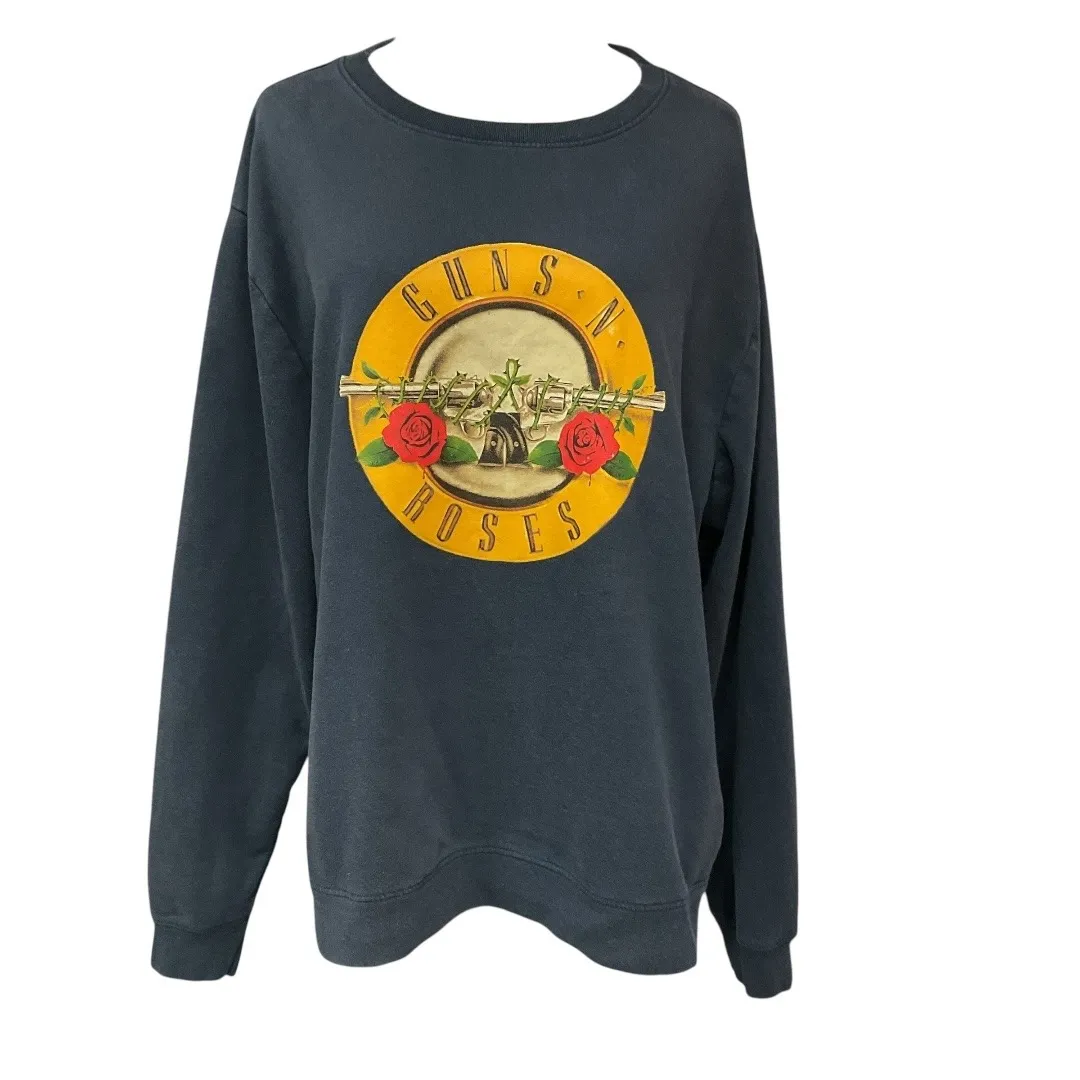 Guns N' Roses Unisex‎ Logo Crewneck Long Sleeve Pullover Fleece Sweatshirt Sz XL - Image 3