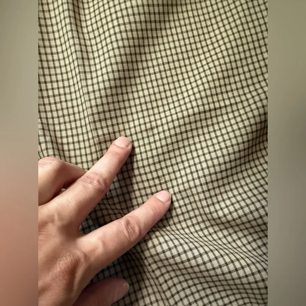 Vintage 80/90s Kors Michael Kors brown windowpane plaid dress pants, size 12 - Image 13