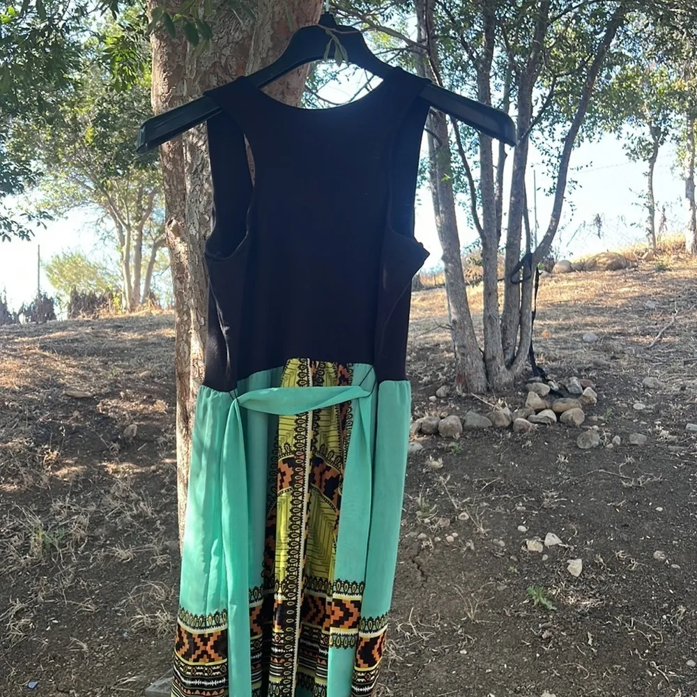 Teen Vogue for mstylab short/long Dress Green Size L - Image 6