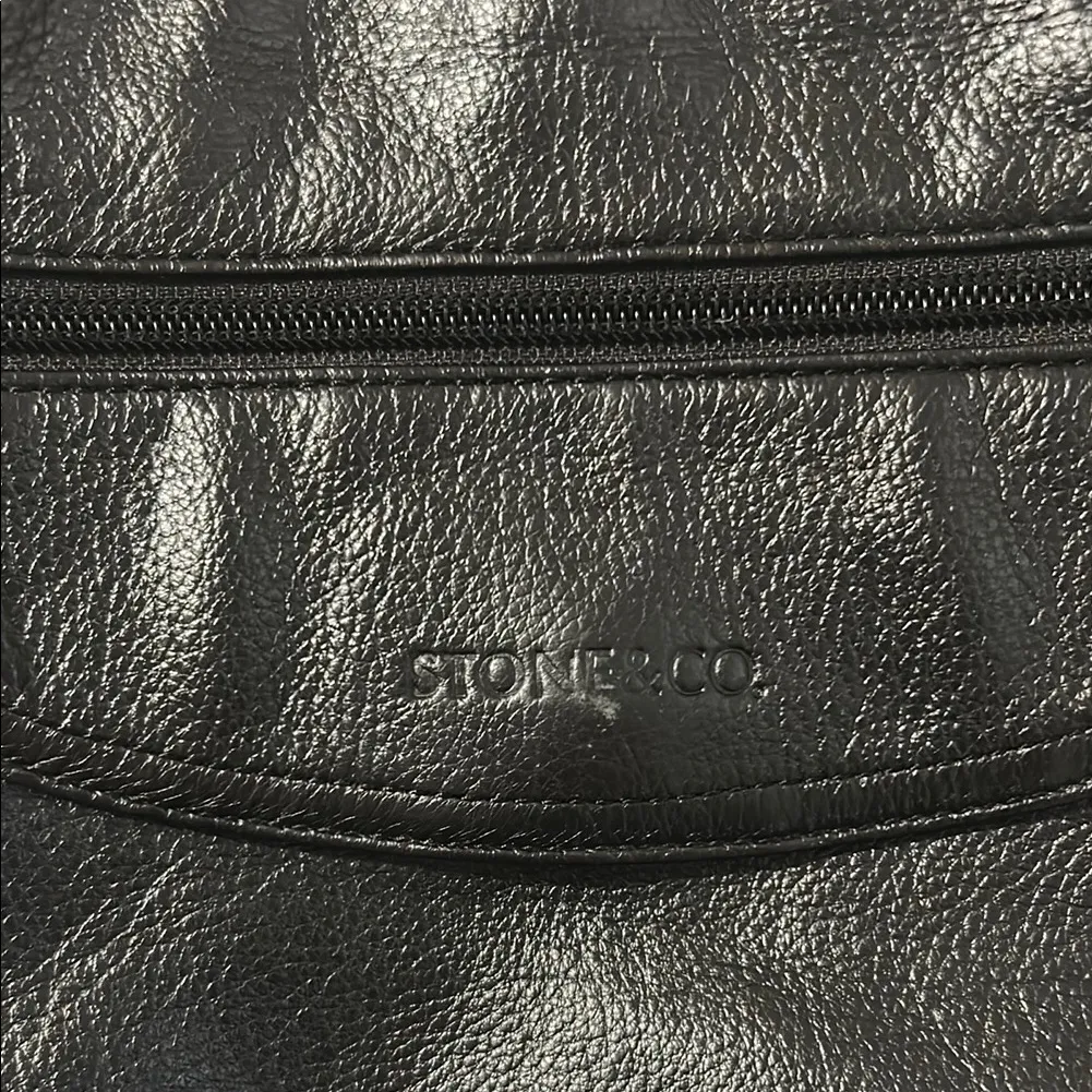 Stone & Co. Black Leather Shoulder Bag - Image 2