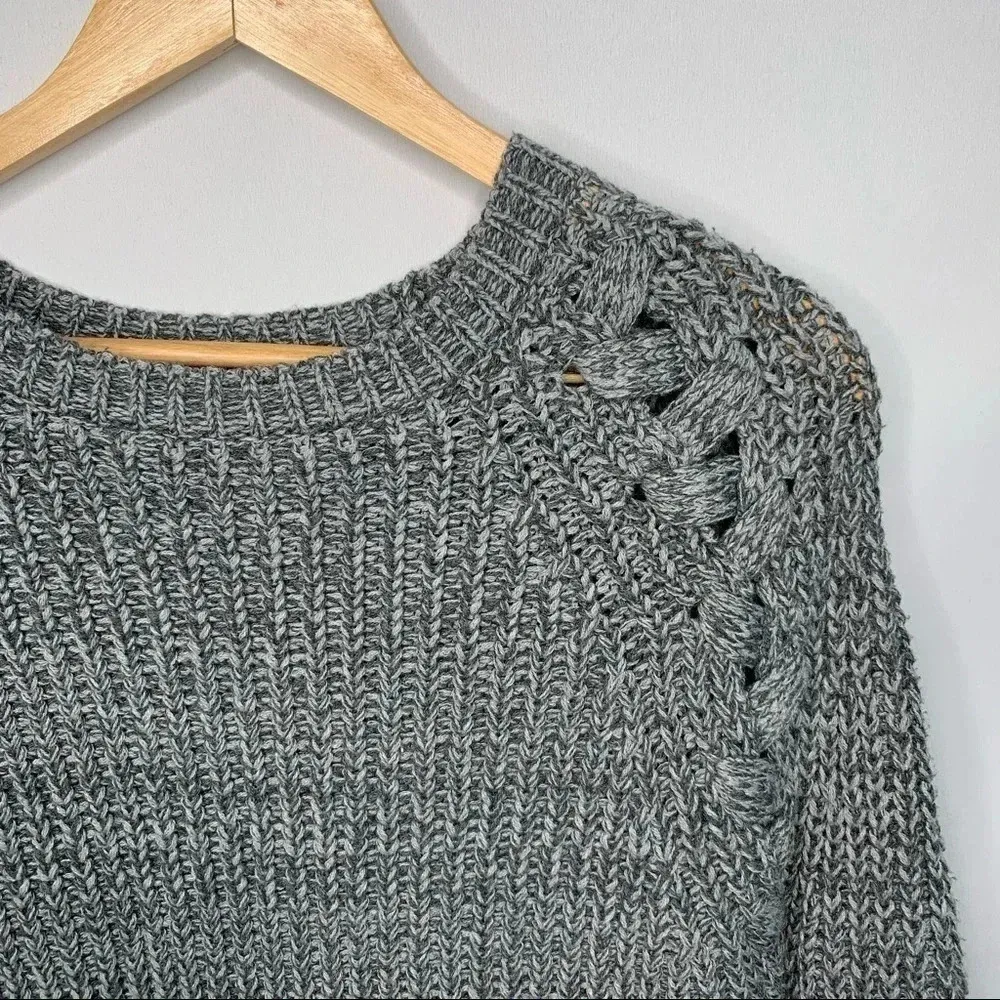 John + Jenn REVOLVE Elisa Pullover GRAY Sweater Size XS - Image 3