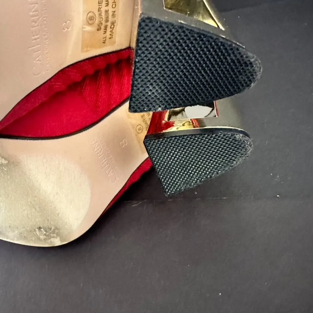 Catherine Malandrino Red Pointed Toe Sock Bootie Size 8 - Image 9