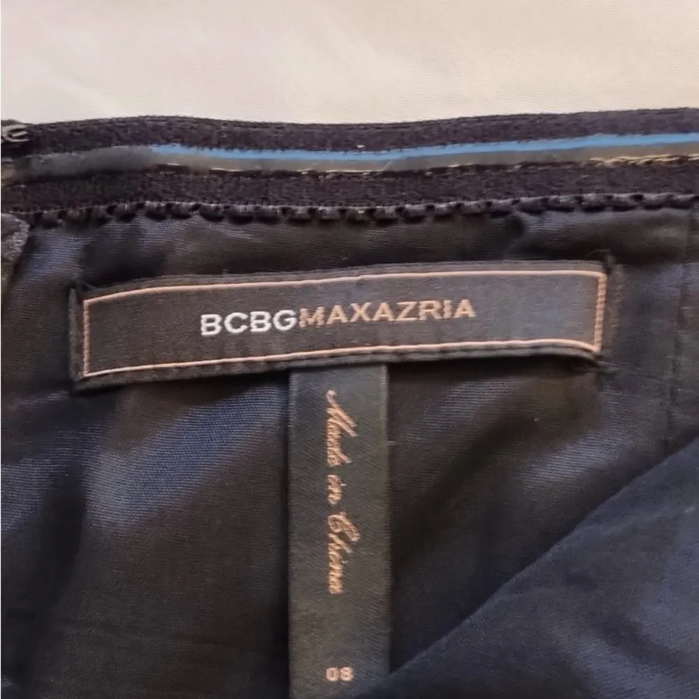 BCBG MAX AZRIA Strapless Prom evening Cocktail Party Black Dress women's Size 8 - Image 4